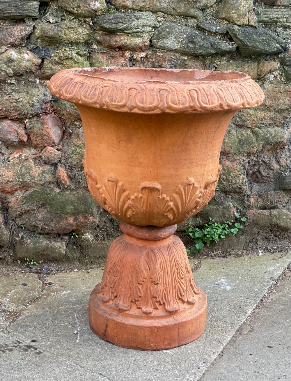 C19th Large terracotta urn 
