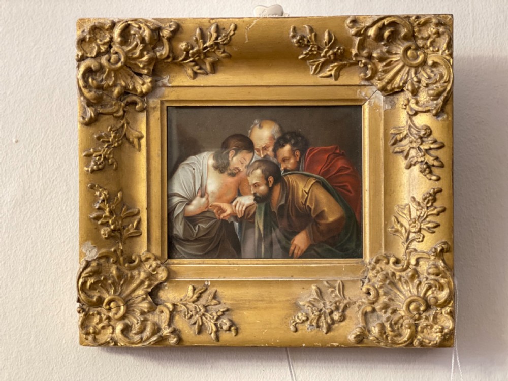 Oil painting on board after Caravaggio View II