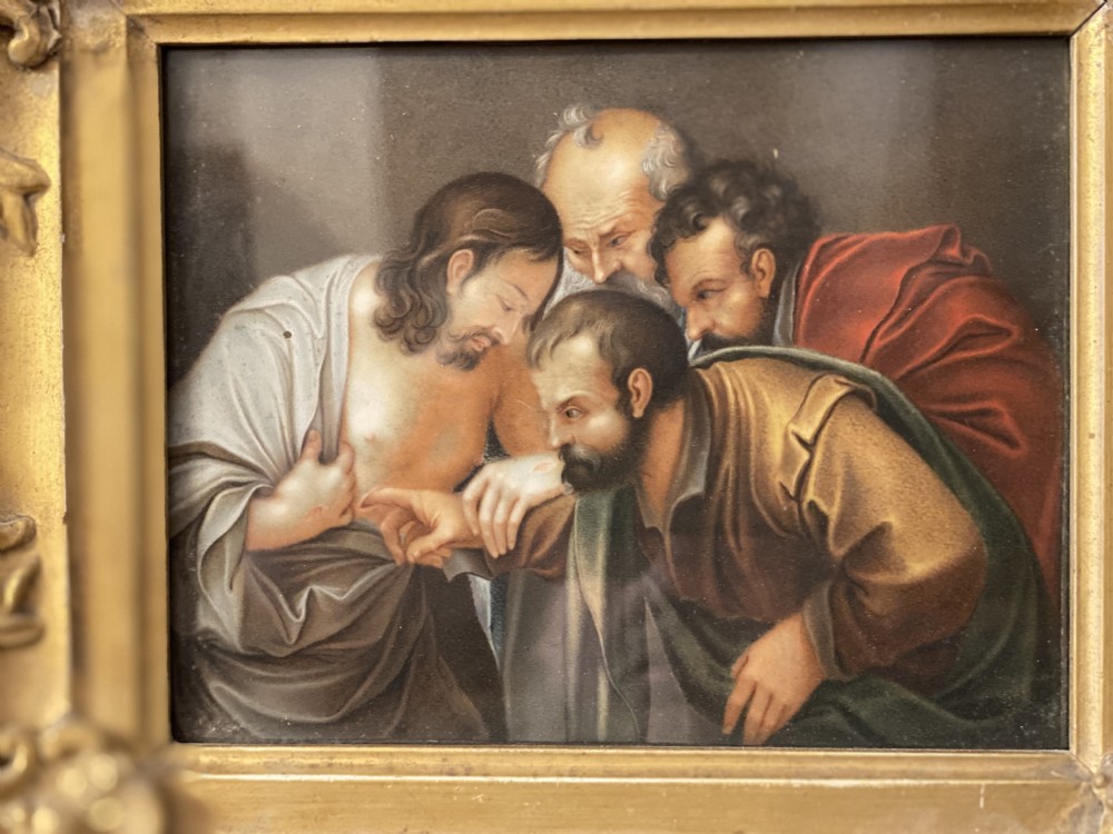 Oil painting on board after Caravaggio View IV