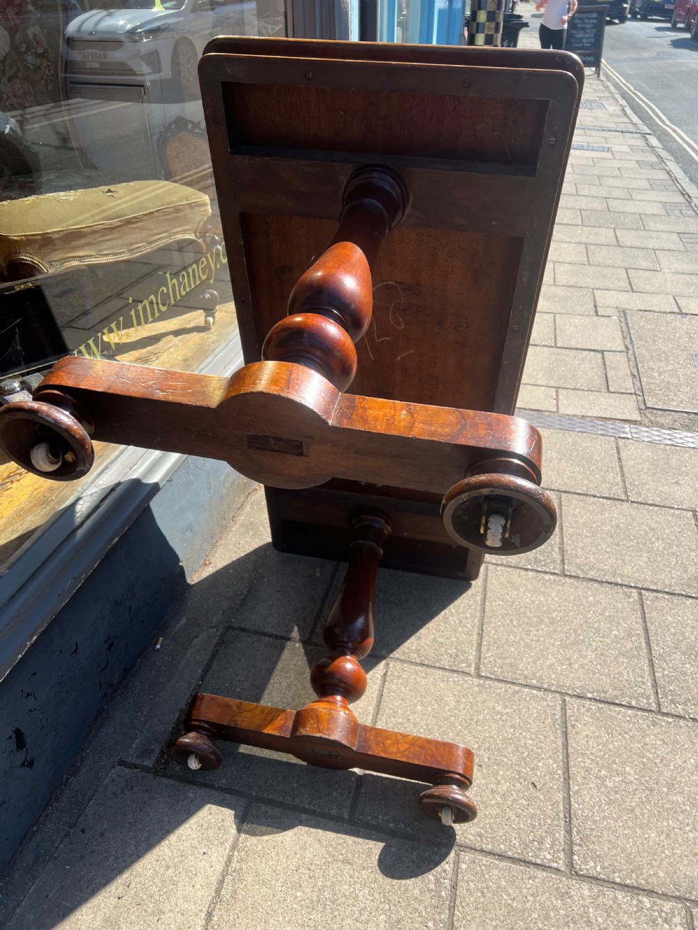 Figured Walnut table writing  View III