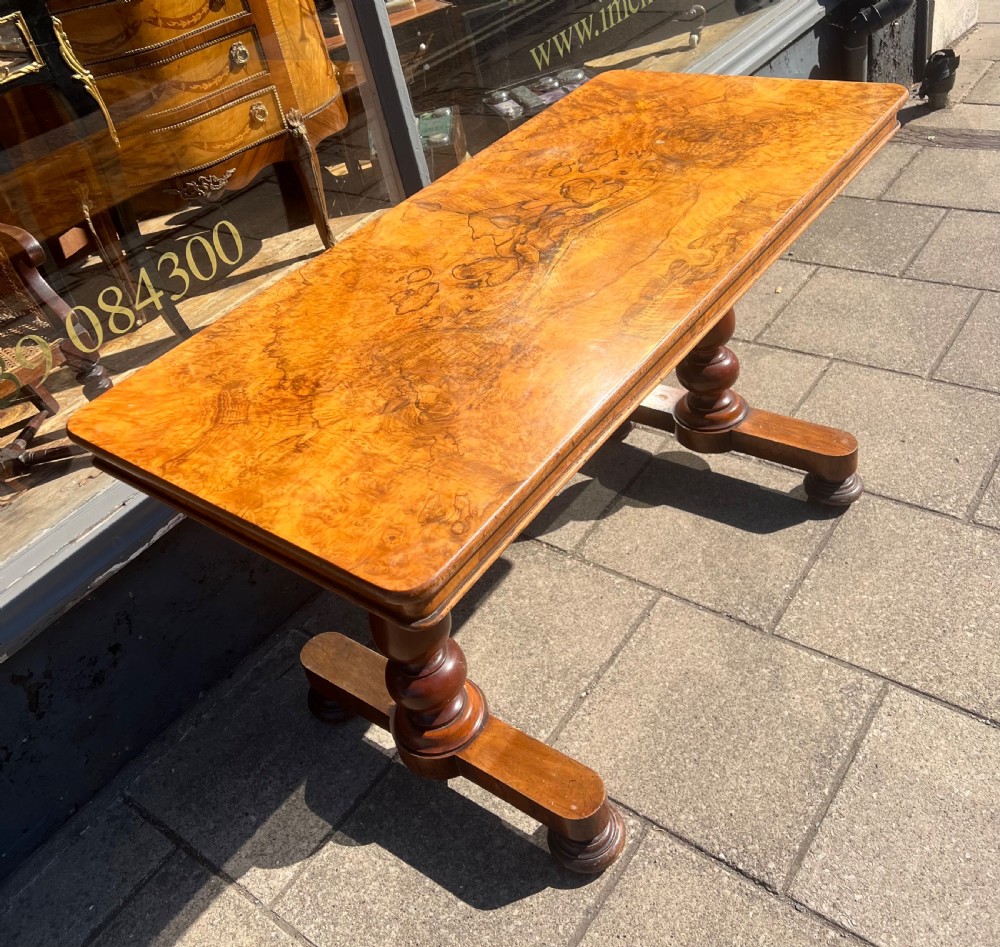 Figured Walnut table writing  View VI