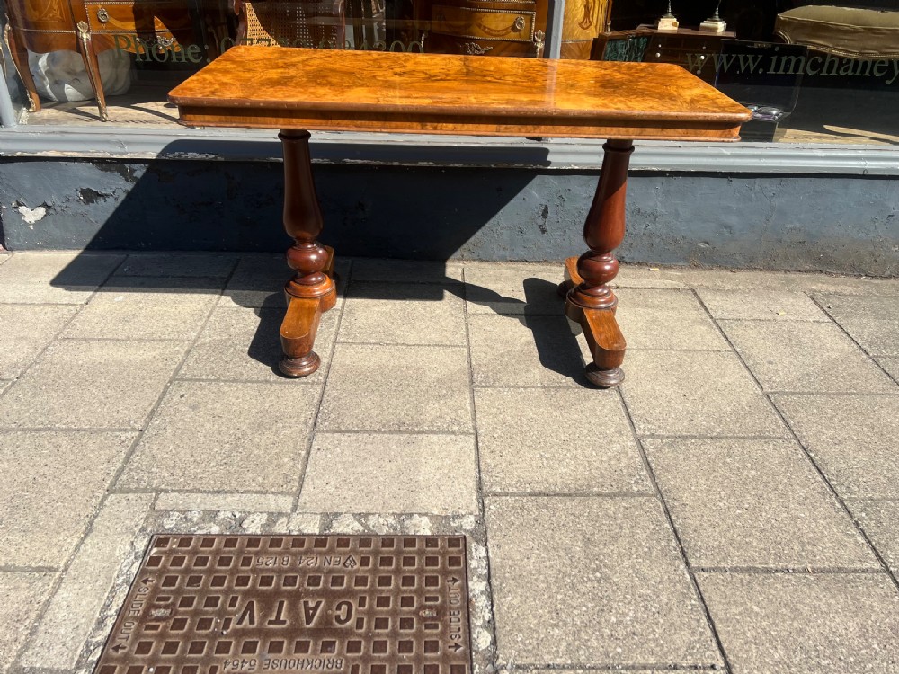 Figured Walnut table writing  View VII