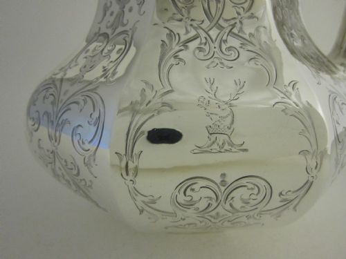 ANTIQUE VICTORIAN SILVER KETTLE ON STAND - ADDITIONAL PHOTO 4