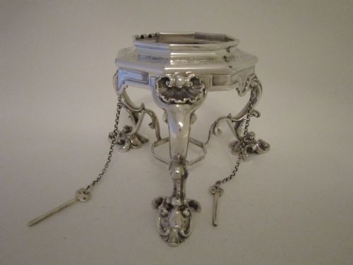 ANTIQUE VICTORIAN SILVER KETTLE ON STAND - ADDITIONAL PHOTO 8