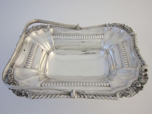 ANTIQUE GEORGE III STERLING SILVER BASKET - ADDITIONAL PHOTO 1