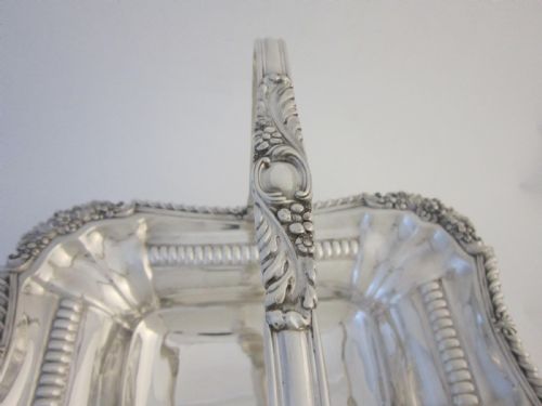 ANTIQUE GEORGE III STERLING SILVER BASKET - ADDITIONAL PHOTO 2