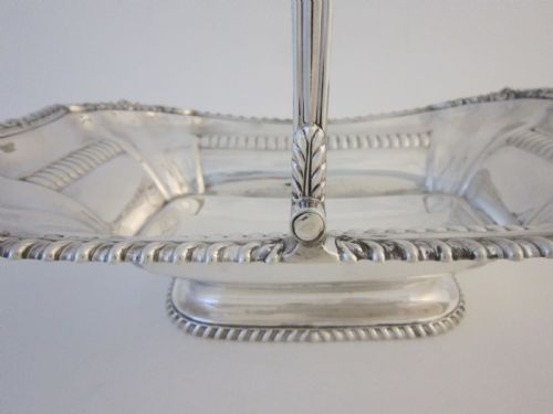 ANTIQUE GEORGE III STERLING SILVER BASKET - ADDITIONAL PHOTO 4