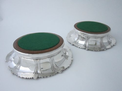 ANTIQUE VICTORIAN STERLING SILVER WINE COASTERS - ADDITIONAL PHOTO 6
