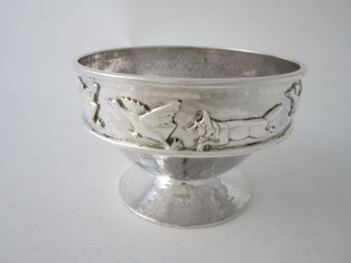 arts and crafts sterling silver bowl - CATEGORY: ANTIQUE SILVER - DATED 1920