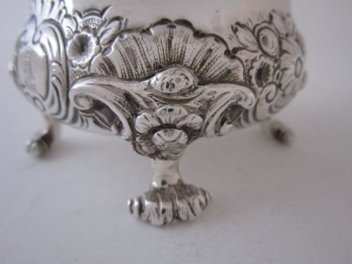 ANTIQUE GEORGE IV STERLING SILVER MUSTARD POT - ADDITIONAL PHOTO 6