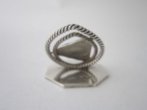 ANTIQUE EDWARDIAN STERLING SILVER AND ENAMEL MENUPLACE CARD HOLDER - ADDITIONAL PHOTO 2