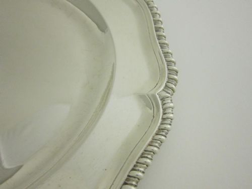 ANTIQUE GEORGE III STERLING SILVER DINNER PLATES - ADDITIONAL PHOTO 4