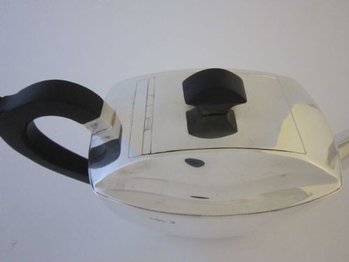 ART DECO GEORGE VI STERLING SILVER TEA SET - ADDITIONAL PHOTO 2