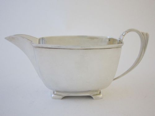 ART DECO GEORGE VI STERLING SILVER TEA SET - ADDITIONAL PHOTO 7