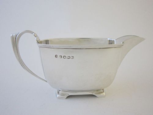 ART DECO GEORGE VI STERLING SILVER TEA SET - ADDITIONAL PHOTO 8