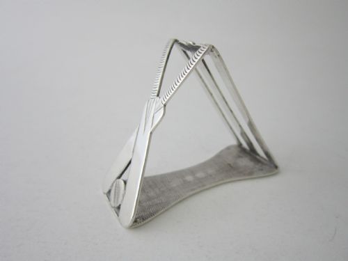 ANTIQUE EDWARDIAN STERLING SILVER NAPKIN RING - ADDITIONAL PHOTO 2