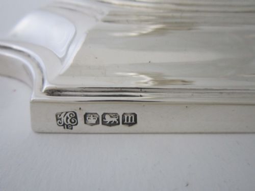 ANTIQUE GEORGE V STERLING SILVER CANDLESTICKS - ADDITIONAL PHOTO 5