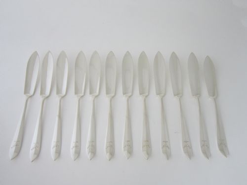 SCOTTISH ANTIQUE STERLING SILVER FISH KNIVES AND FORKS - ADDITIONAL PHOTO 3