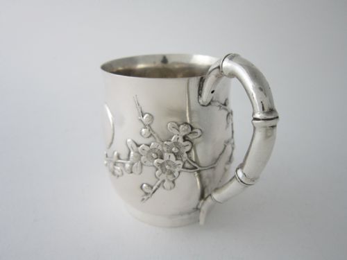 ANTIQUE CHINESE EXPORT SILVER CHRISTENING MUG - ADDITIONAL PHOTO 7