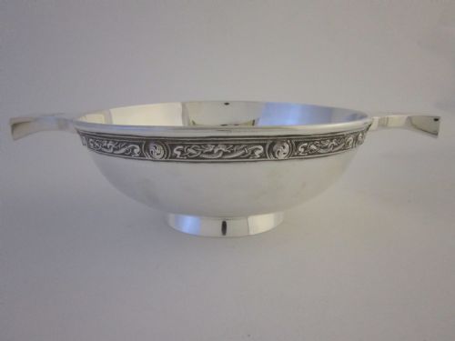 scottish sterling silver quaich - CATEGORY: ANTIQUE SILVER - DATED 1960