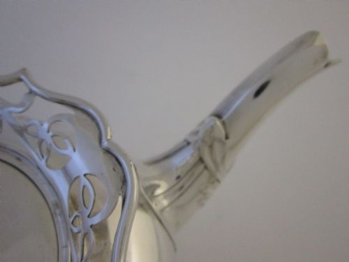ANTIQUE GEORGE V STERLING SILVER 5 PIECE TEA SET ON TRAY - ADDITIONAL PHOTO 16