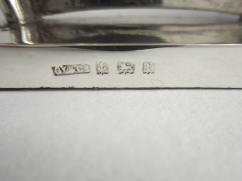 ANTIQUE EDWARDIAN STERLING SILVER NAUTICAL MENUPLACE CARD HOLDERS - ADDITIONAL PHOTO 4