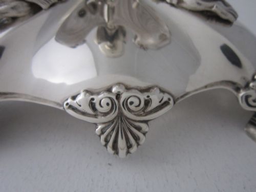 ANTIQUE VICTORIAN STERLING SILVER AND GLASS CENTREPIECE - ADDITIONAL PHOTO 7
