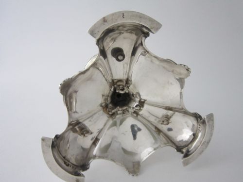 ANTIQUE VICTORIAN STERLING SILVER AND GLASS CENTREPIECE - ADDITIONAL PHOTO 11