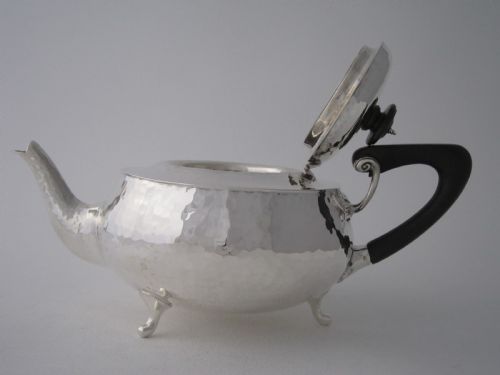 ARTS AND CRAFTS STERLING SILVER TEAPOT - ADDITIONAL PHOTO 4