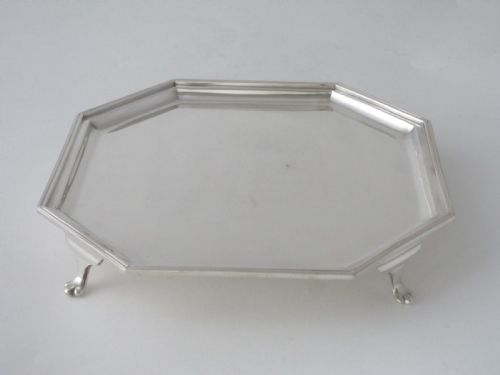 antique george v sterling silver salver - CATEGORY: ANTIQUE SILVER - DATED 1920