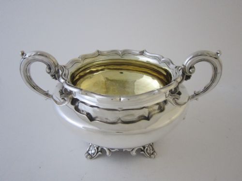 ANTIQUE WILLIAM IV STERLING SILVER THREE PIECE TEA SET - ADDITIONAL PHOTO 5