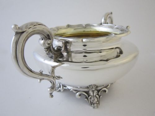 ANTIQUE WILLIAM IV STERLING SILVER THREE PIECE TEA SET - ADDITIONAL PHOTO 6