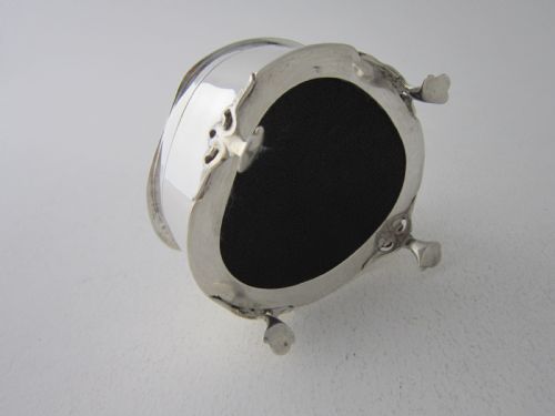 ANTIQUE EDWARDIAN STERLING SILVER TRINKET BOX - ADDITIONAL PHOTO 5