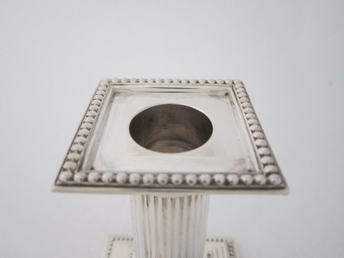 ANTIQUE VICTORIAN STERLING SILVER CANDLESTICKS - ADDITIONAL PHOTO 3