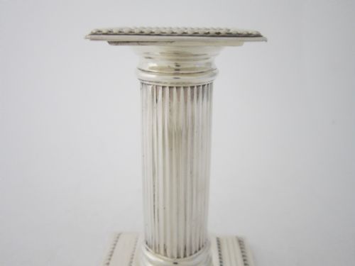 ANTIQUE VICTORIAN STERLING SILVER CANDLESTICKS - ADDITIONAL PHOTO 4