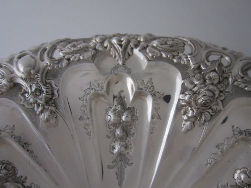 ANTIQUE VICTORIAN STERLING SILVER BASKET - ADDITIONAL PHOTO 2