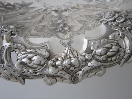 ANTIQUE VICTORIAN STERLING SILVER BASKET - ADDITIONAL PHOTO 5
