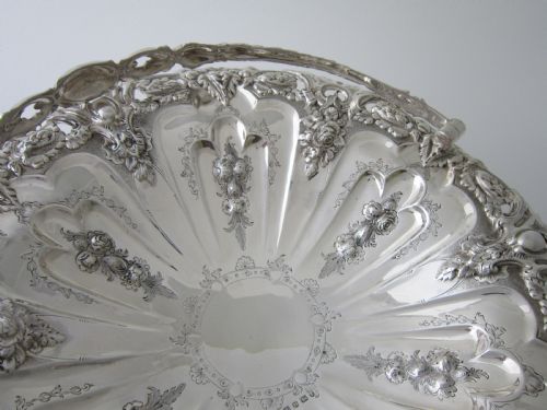 ANTIQUE VICTORIAN STERLING SILVER BASKET - ADDITIONAL PHOTO 7