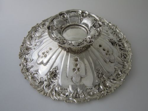 ANTIQUE VICTORIAN STERLING SILVER BASKET - ADDITIONAL PHOTO 8