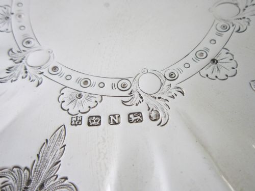 ANTIQUE VICTORIAN STERLING SILVER BASKET - ADDITIONAL PHOTO 9