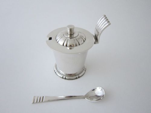 ELIZABETH II STERLING SILVER CONDIMENT SET BY RE STONE - ADDITIONAL PHOTO 3