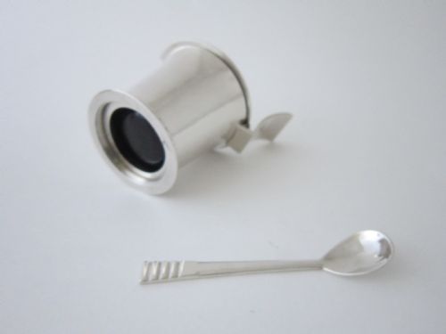 ELIZABETH II STERLING SILVER CONDIMENT SET BY RE STONE - ADDITIONAL PHOTO 5
