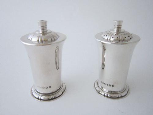 ELIZABETH II STERLING SILVER CONDIMENT SET BY RE STONE - ADDITIONAL PHOTO 6