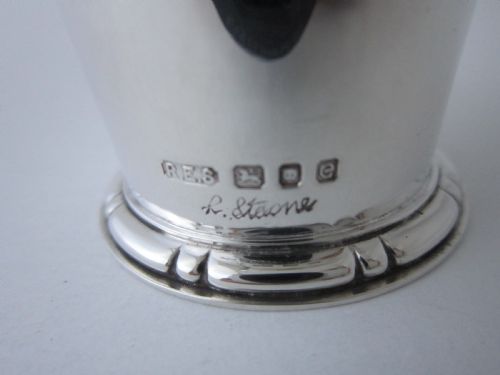ELIZABETH II STERLING SILVER CONDIMENT SET BY RE STONE - ADDITIONAL PHOTO 10