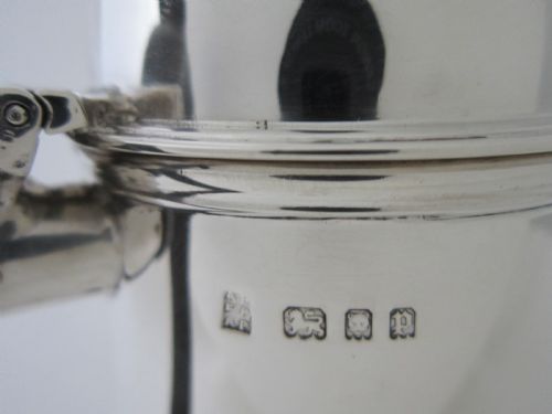 ANTIQUE GEORGE V STERLING SILVER CAFEAULAIT POTS - ADDITIONAL PHOTO 6