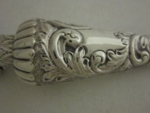 ANTIQUE VICTORIAN STERLING SILVER PERFUME BOTTLE - ADDITIONAL PHOTO 3