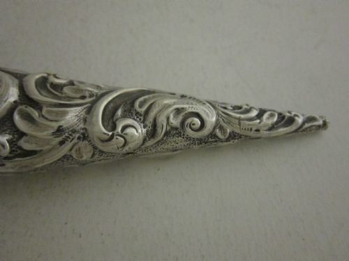 ANTIQUE VICTORIAN STERLING SILVER PERFUME BOTTLE - ADDITIONAL PHOTO 6