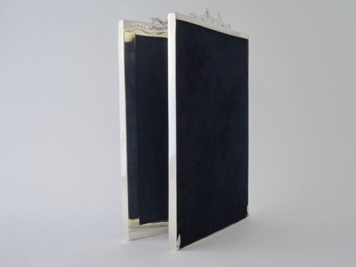 ANTIQUE EDWARDIAN STERLING SILVER DOUBLE PHOTOGRAPH FRAME - ADDITIONAL PHOTO 1