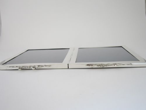 ANTIQUE EDWARDIAN STERLING SILVER DOUBLE PHOTOGRAPH FRAME - ADDITIONAL PHOTO 8