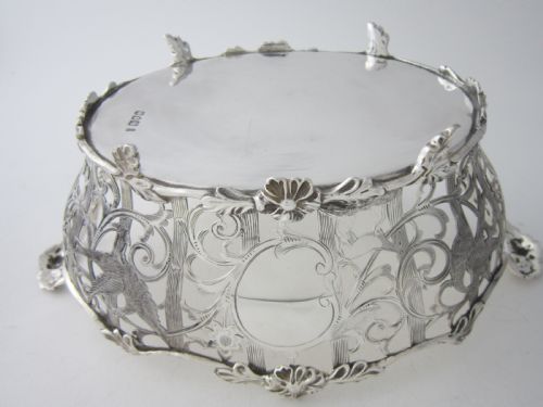 ANTIQUE EDWARDIAN STERLING SILVER BASKETDISH - ADDITIONAL PHOTO 10